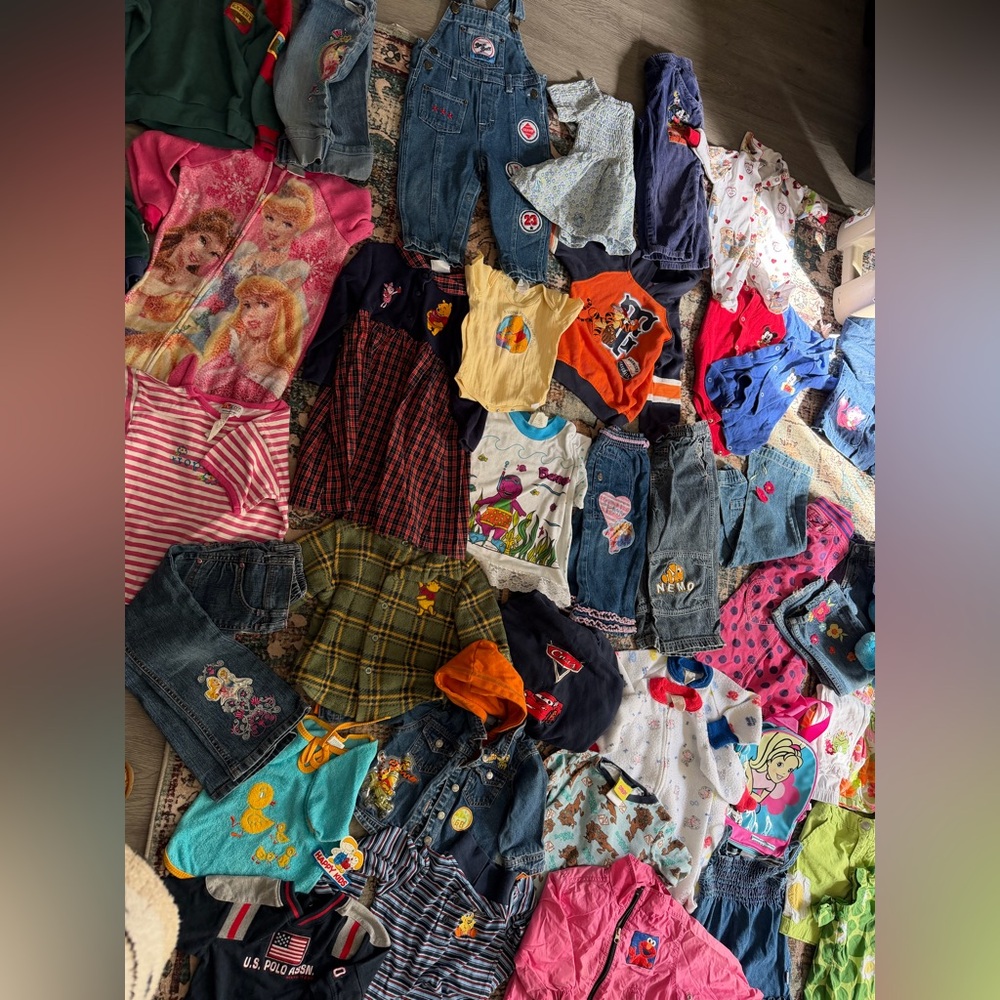 Vintage Character Toddler Clothing Bundle 12m-6x Resellers Vintage Clothing / Bu